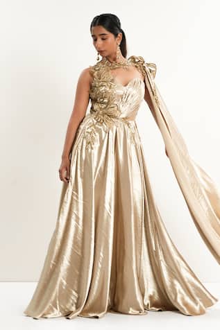 Aurouss Liquid Gold Designer Gown 
