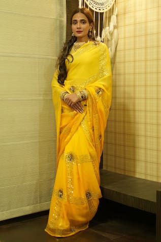 Ruar India Ombré Chiffon Saree Set 