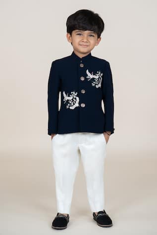 Little Boys Closet Designer Bandhgala & Pant Set 