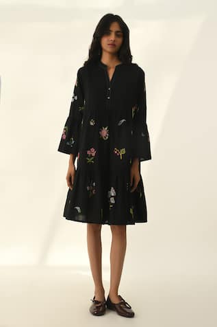 Payal Pratap Elina Tiered Short Dress 