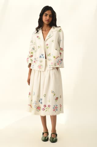 Payal Pratap Bellinda Pleated Skirt 