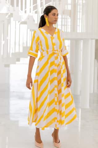 Silai Studio Lemonberry Drawcord Dress 