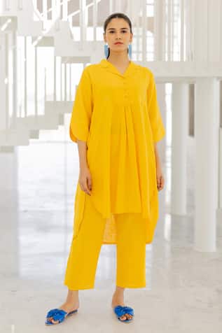 Silai Studio Sunflower Yellow Tunic Set 