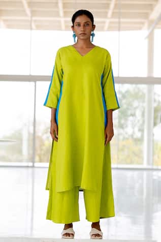 Silai Studio Box Slit Kurta Set 