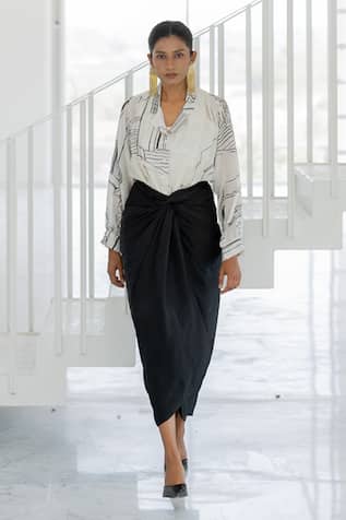 Silai Studio Arched Doorways Skirt Set 