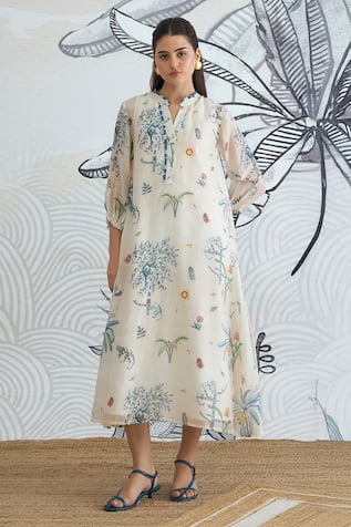 Shivani Bhargava Jungle Frill Dress 