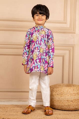 Jilmil Dreamwear Floral Digital Printed Kurta & Pant Set 