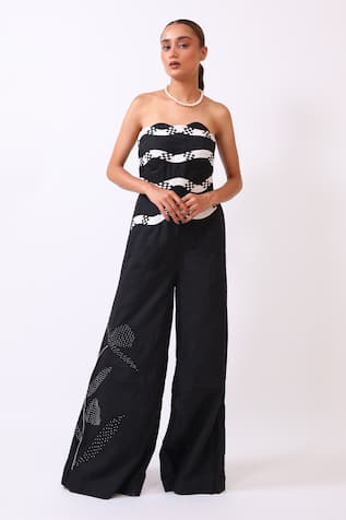 Baani Khurana Designer Black & White Jumpsuit 