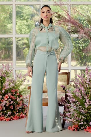 Parul And Preyanka Designer Silk Organza Co-ord Set 