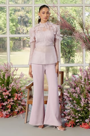 Parul And Preyanka Frill Detailing Co-ord Set 