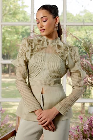 Parul And Preyanka Frill Detail Designer Co-ord Set 
