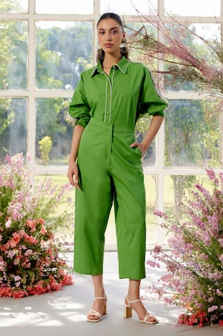 Parul And Preyanka Green Designer Co-ord Set 