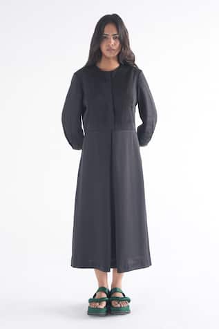 Til Black Soot Pleated Dress 