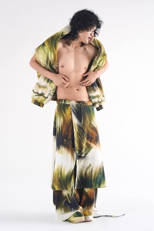 Til Handpainted Grass Draped Trouser 