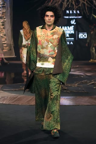 Til Hand-Painted Green Freckle Co-Ord Set 