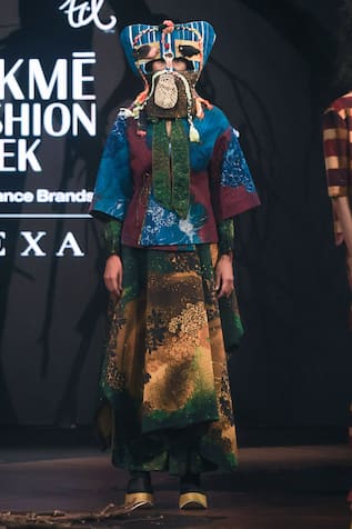 Til Green Galaxy Quilted Skirt 