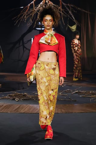 Til Moorland Multicolor Embroidered Skirt 