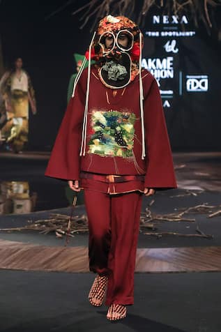 Til Plum Embroidered Cardigan 
