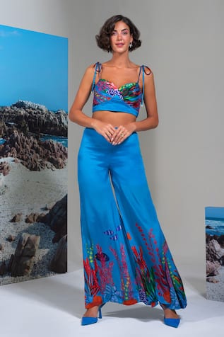 Nautanky Blue Lagoon Pant Set 