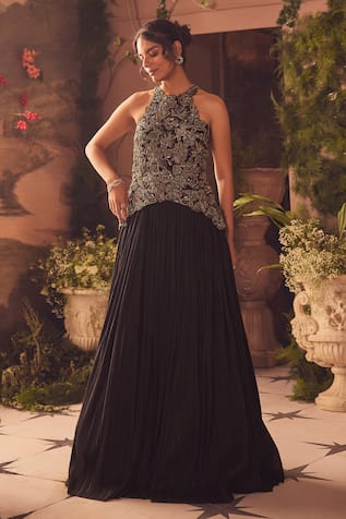 Roqa Black Designer Eliana Gown 