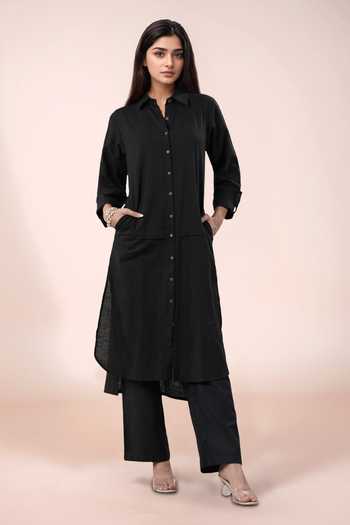 Khwaab By Sanjana Lakhani Black Cotton Designer Tunic 
