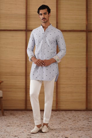 Arjan Dugal Kairos Diamond Foe Kurta Set 