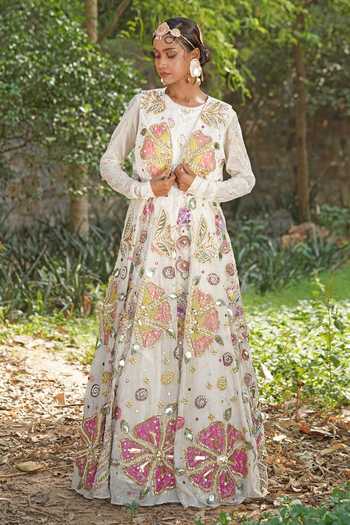 Soniya G Embroidered Anarakali with Short Jacket 
