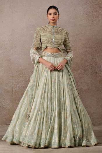 Tarun Tahiliani Pearl Embroidered Lehenga Set 