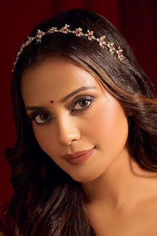 Kundan Ruby Pink Mathapatti 