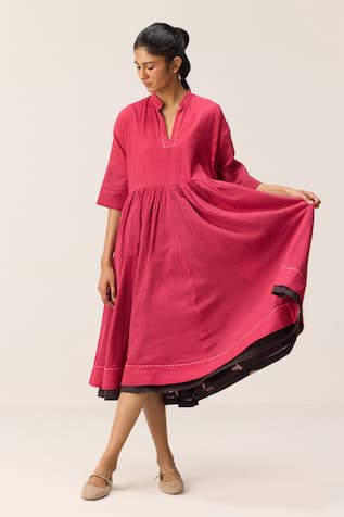 Kharakapas Berry Beam Dress 