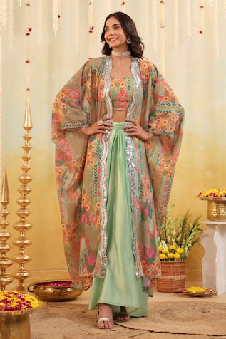 B'Infinite Pop Mirage Embellished Three Piece Set 