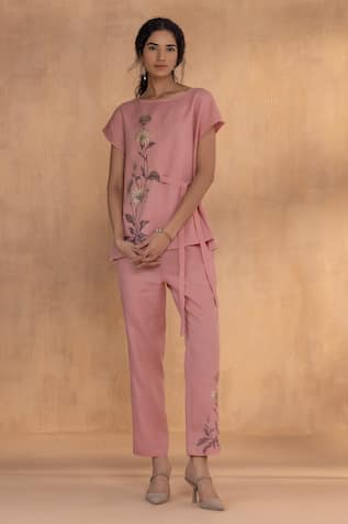 Kaveri Golden Daisy Bow Co-ord Set 