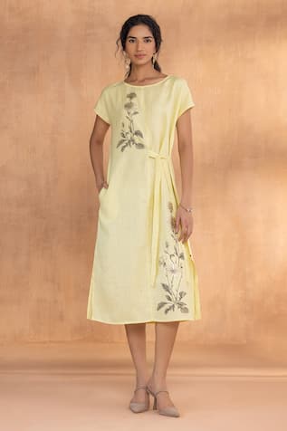 Kaveri Golden Daisy Bow Dress 