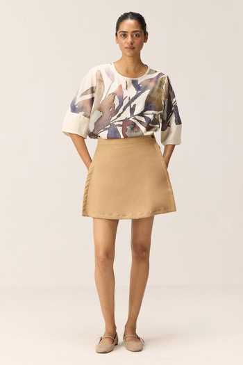 Kharakapas Clay Cotton Mul Skorts 