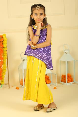Bandhani Top & Palazzo Set 