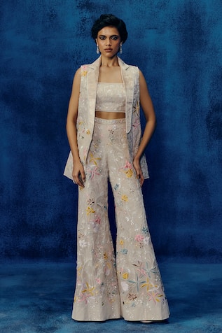 Mishru Multicolor Sele Blazer Set 