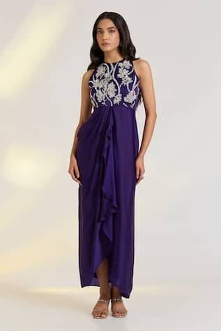 Ewoke Designer Hand Embroidered Tare Dress 