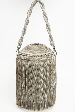 Nayaab By Sonia Celestial Moonlit Majesty Diamante Potli Bag 