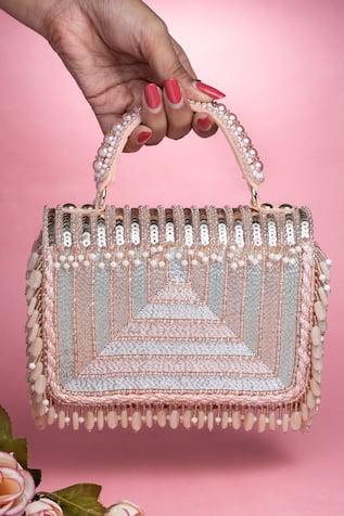 Nayaab By Sonia Matto Splendour Kasse Box Clutch 