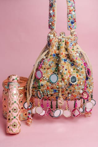 Nayaab By Sonia Aaina Rangeela Embroidered Potli Bag 