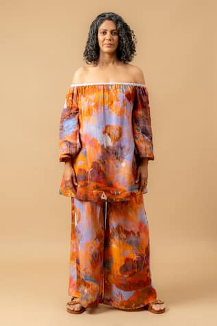 Rust Orange Organic Cotton Pant 
