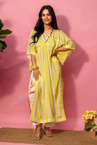 Meher By Islie Printed Yellow Kurta Set 