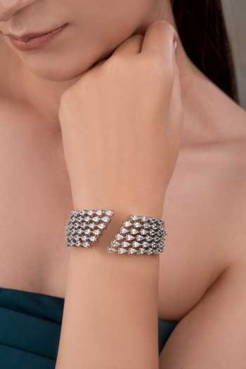 Anana Designer Silver Plated Bracelet 