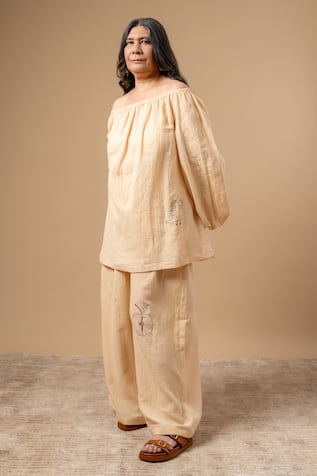 Beige Organic Cotton Pant 