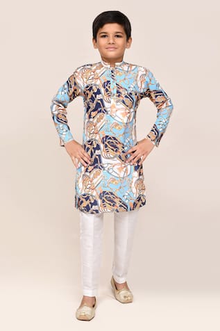 Petite Pomme Digital Print Boys Kurta & Pant Set 