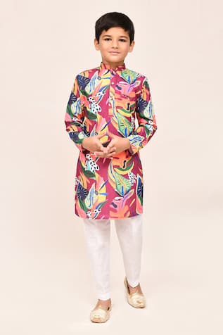Multicolour Digital Print Kurta & Pant Set 