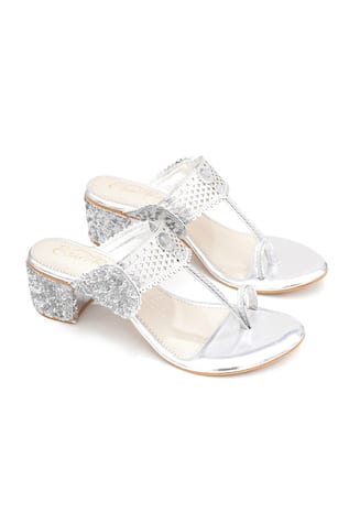 Silver Tikki Heels 