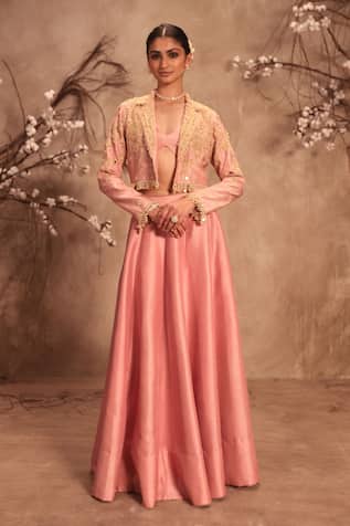 Label Niti Bothra Embroidered Light Pink Lehenga Set 