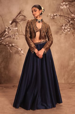 Label Niti Bothra Embroidered Jacket & Lehenga Set 