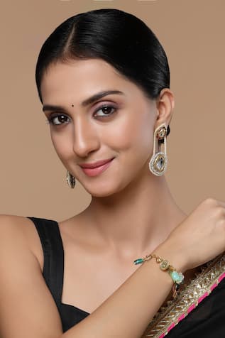 Dugran By Dugristyle Chartreuse Gold-Plated Bracelet 